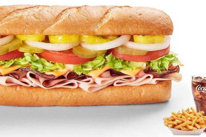 Order Sub Combo (with side and drink) food online from American Deli store, Peachtree Corners on bringmethat.com