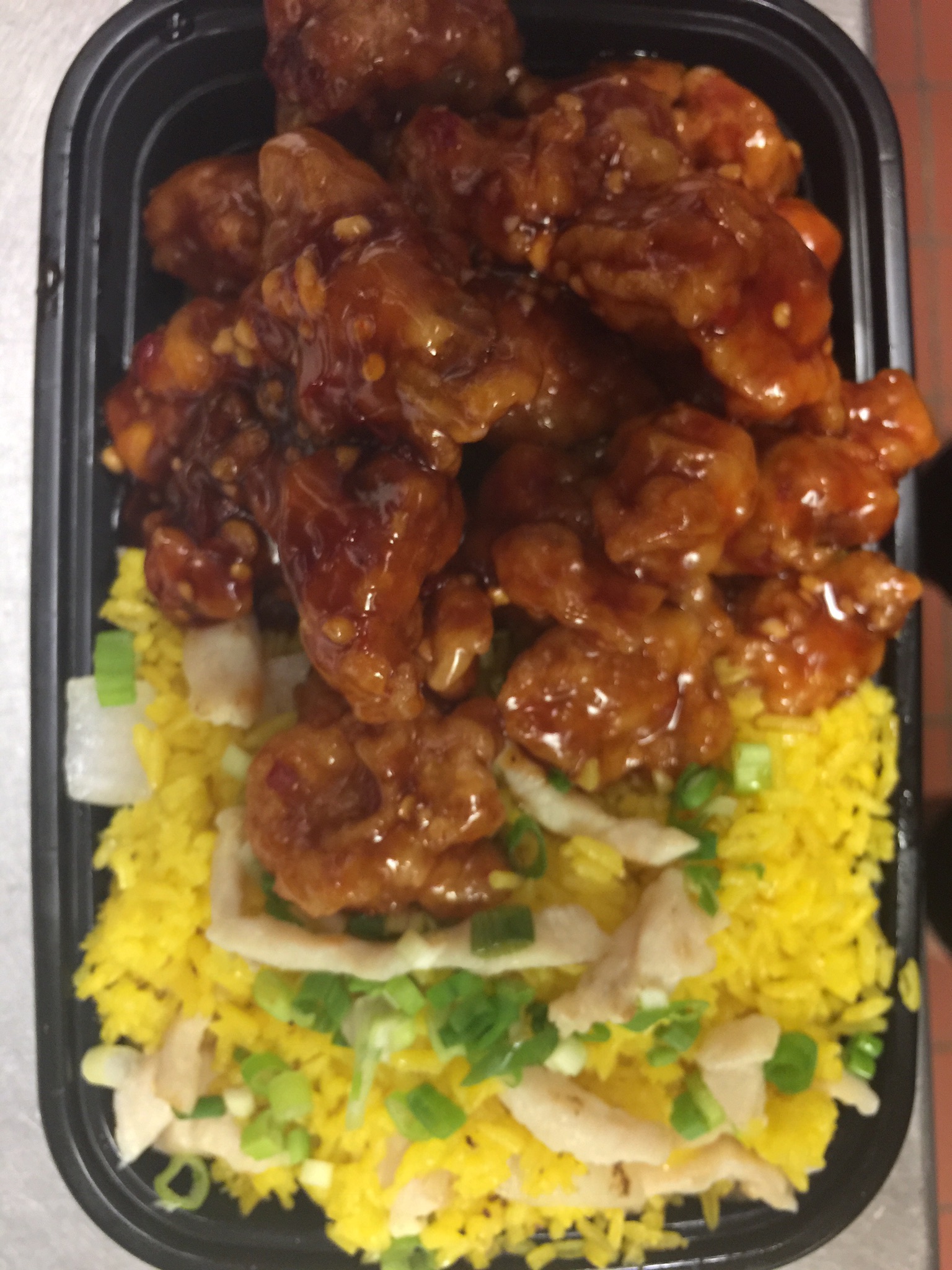 Order C12. General Tso's Chicken Combo Special food online from King Chef Chinese Restaurant store, West Haven on bringmethat.com