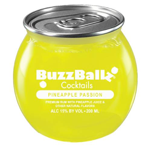 Order Buzzballz Pineapple Passion - 200ml/Single food online from Bottle Shop & Spirits store, Los Alamitos on bringmethat.com