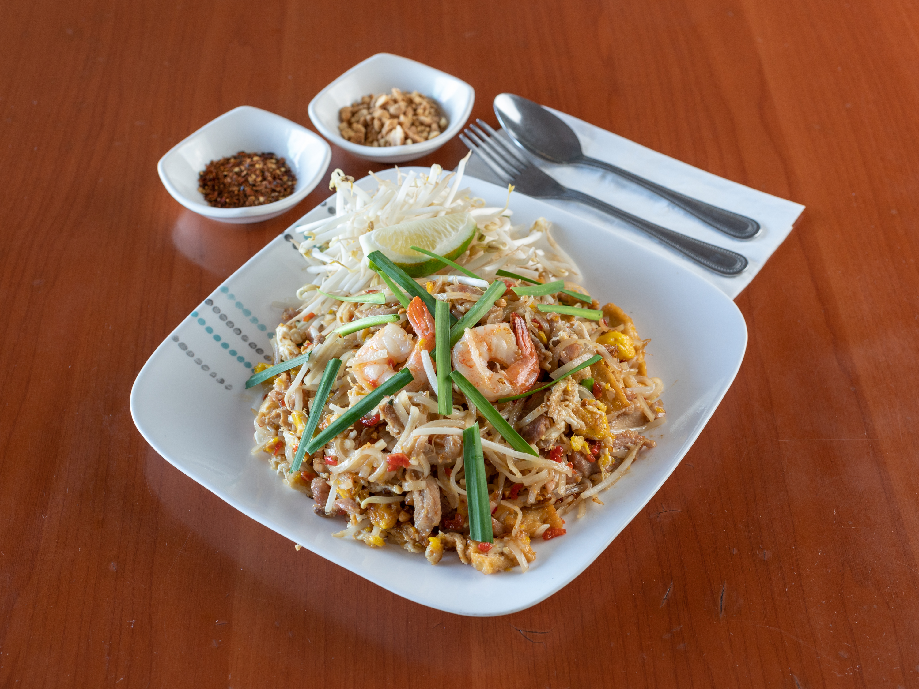 Order Street-Style Pad Thai food online from Thai Nakorn Restaurant store, Stanton on bringmethat.com