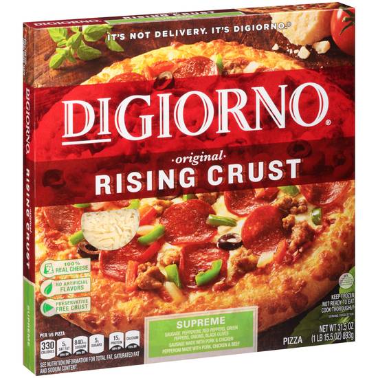 Order DiGiorno Supreme Original Rising Crust Pizza, 31.4 OZ food online from Cvs store, Rochester Hills on bringmethat.com
