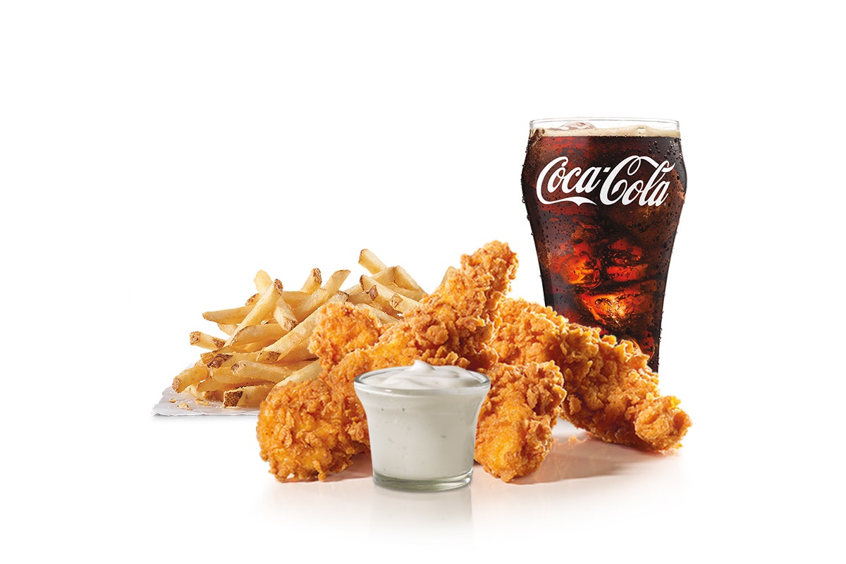 Order 3 Piece - Hand-Breaded Chicken Tenders™ Combo food online from Carl's Jr. store, Riverside on bringmethat.com