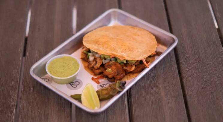 Order Veggie Mulita food online from Taquiero Taco Patio store, Aliso Viejo on bringmethat.com