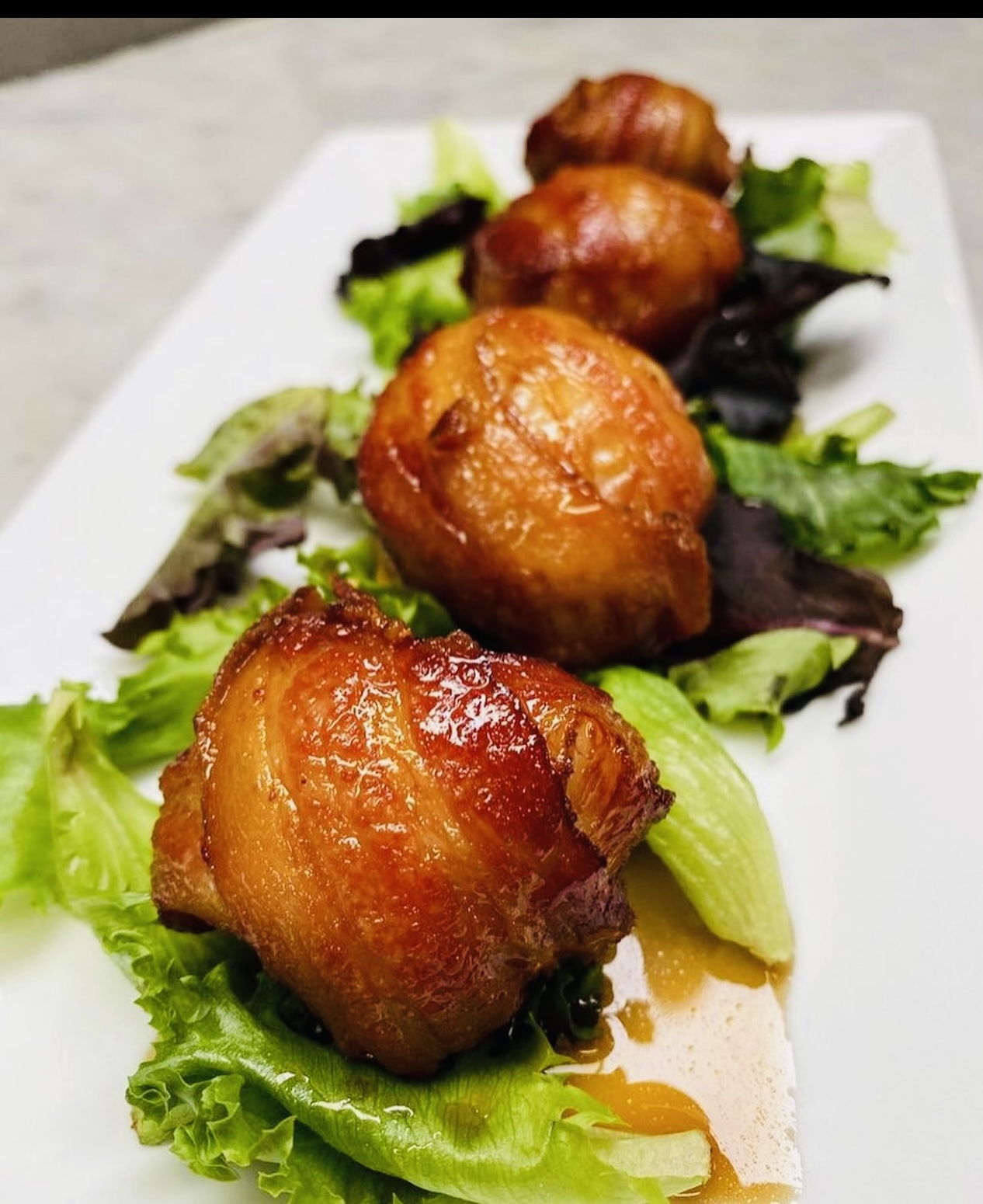 Order Scallops wrapped with bacon  food online from Chris Pizza store, Clifton on bringmethat.com