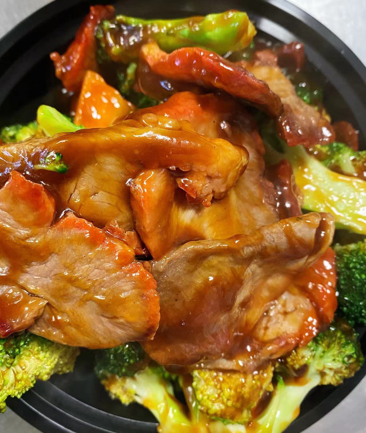 Order  C12. Pork with Broccoli Combo Platter food online from China King store, King Of Prussia on bringmethat.com
