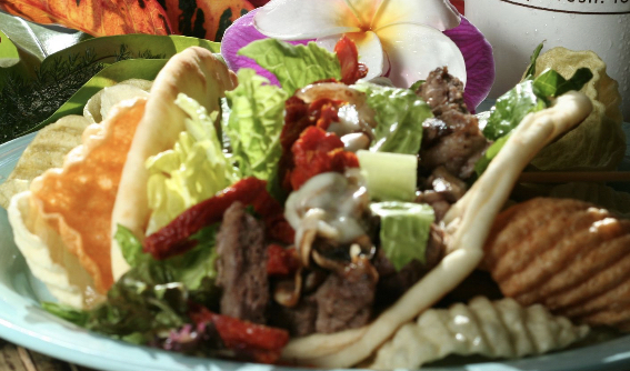 Order Steak Wrap food online from Aloha Salads store, Kapolei on bringmethat.com