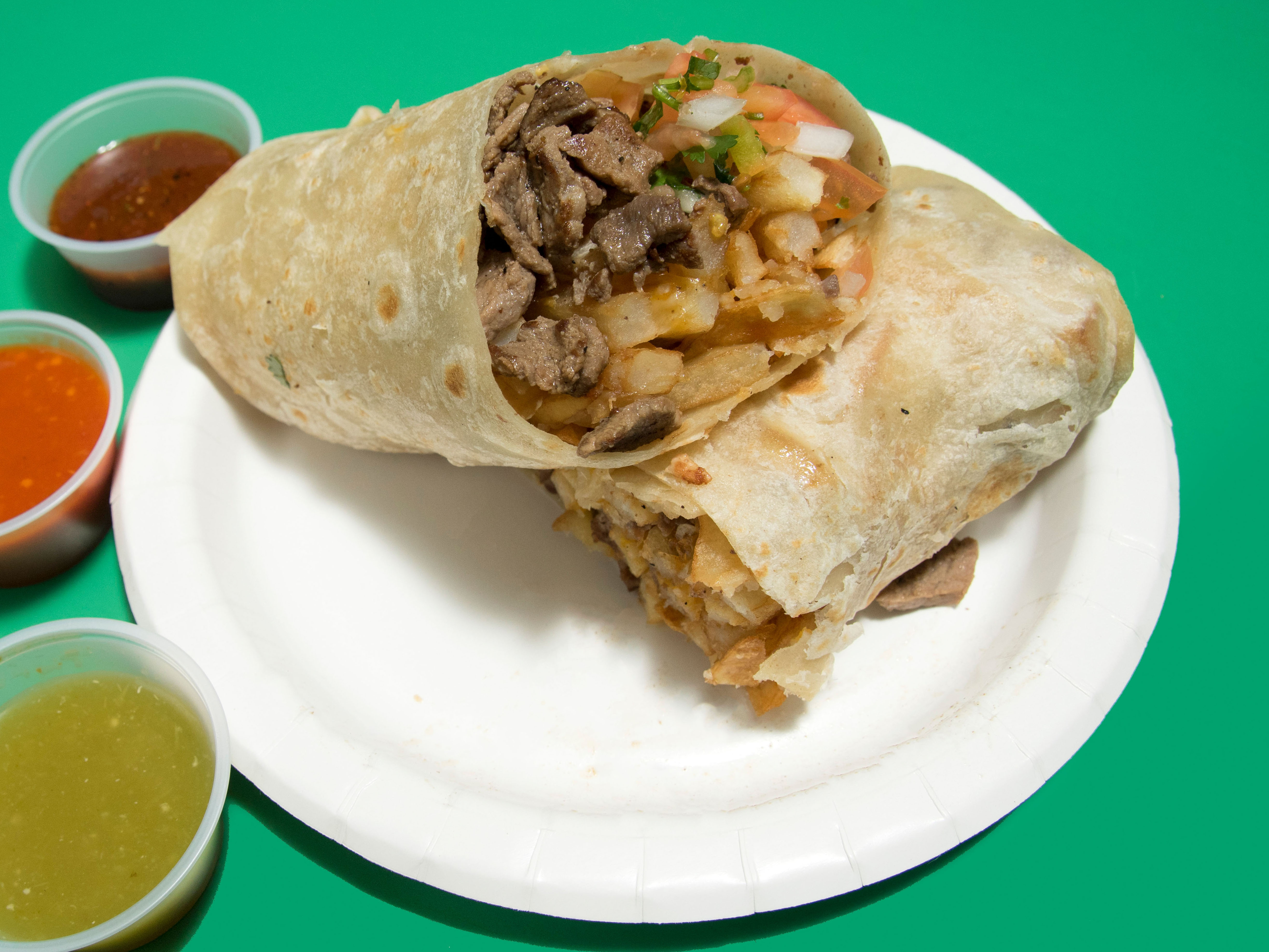 Order Calilfornia Burrito food online from Rolberto Taco Shop store, San Diego on bringmethat.com