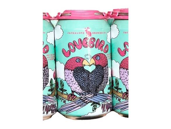 Order Jackalope Lovebird Strawberry Raspberry Wheat - 6x 12oz Cans food online from Eagle Liquor & Wine store, Chattanooga on bringmethat.com
