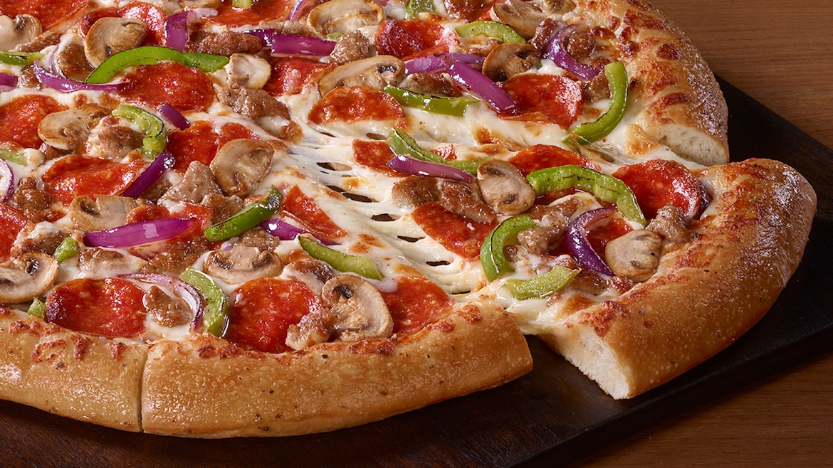 Order Large Supreme food online from Pizza Hut store, Fargo on bringmethat.com