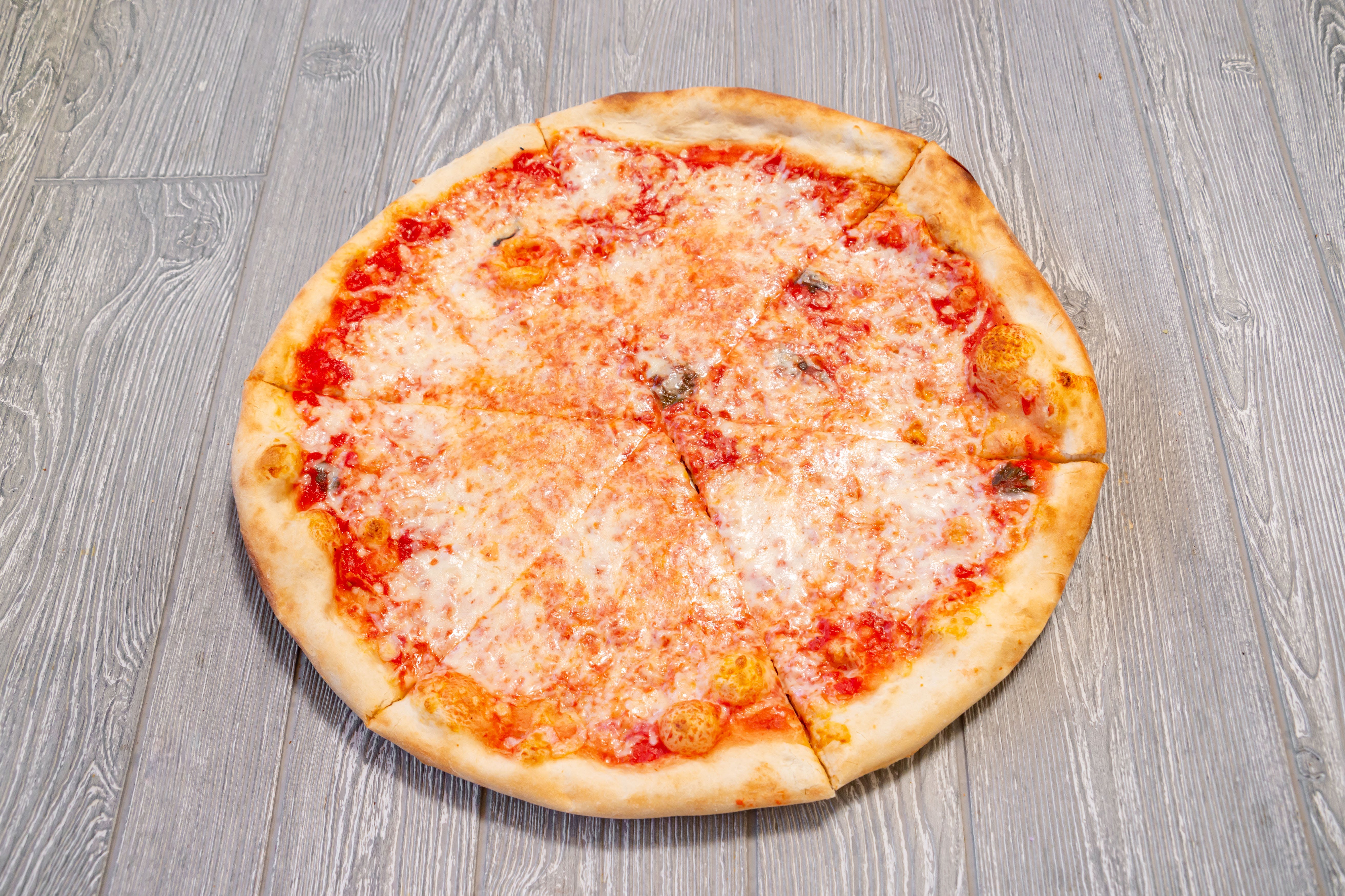 Order Plain Cheese Pizza - Medium 14" food online from Gianni Pizza store, Wilmington on bringmethat.com