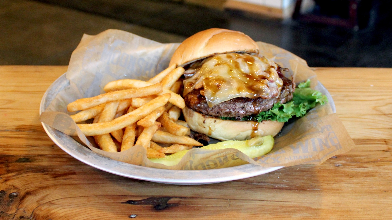 Order Jack Daniels Burger food online from Junior's Bar and Grill store, Albany on bringmethat.com