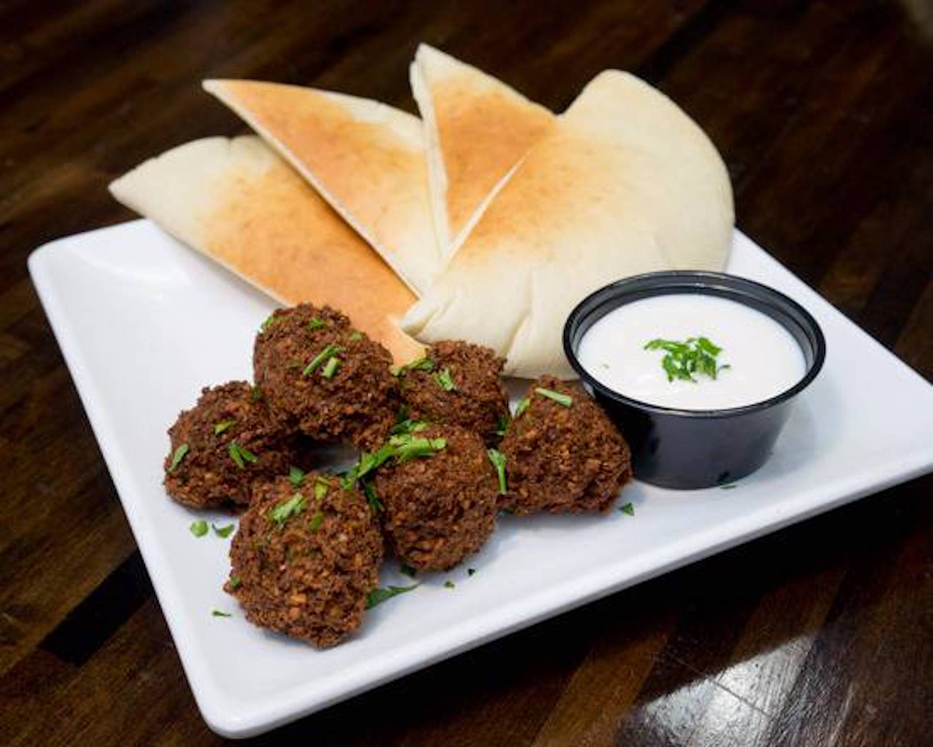Order Falafel Plate food online from Mezza Grill store, Chicago on bringmethat.com