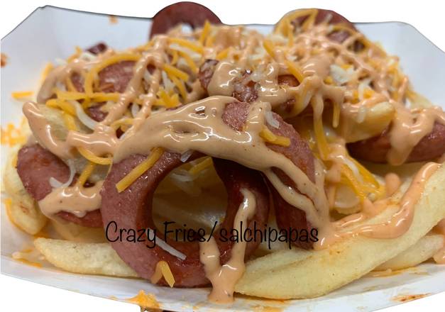Order Salchifries (salchipapas) food online from The Spanglish store, Roy on bringmethat.com