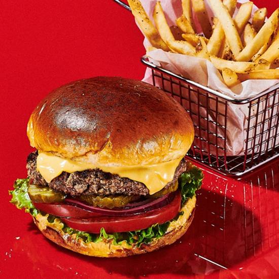 Order All American Cheeseburger food online from Dave &Amp; Buster'S store, Balcones Heights on bringmethat.com