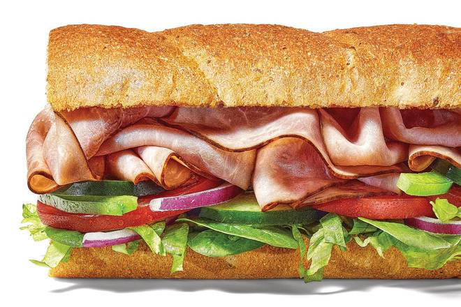 Order Black Forest Ham Footlong Pro (Double Protein) food online from Subway store, Bellerose on bringmethat.com
