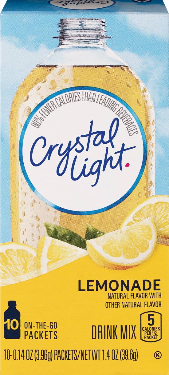 Order Crystal Light Drink Mix, Lemonade 1.4 OZ 10 CT  food online from CVS store, Tulsa on bringmethat.com