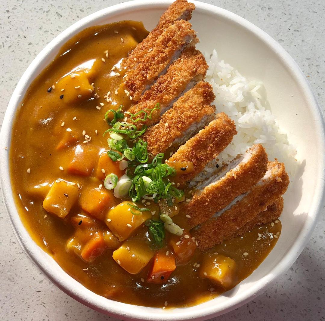 Order Pork Katsu Curry Bowl food online from Asuka Ramen & Poke store, Englewood on bringmethat.com