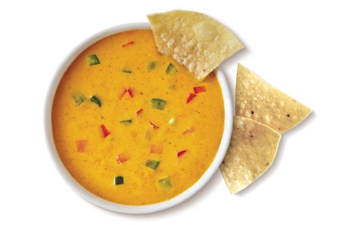 Order Queso (8oz)  and Chips food online from Baja Fresh Mexican Grill store, Irvine on bringmethat.com