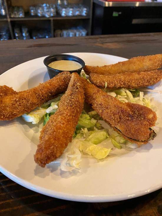 Order Deep Fried Pickles food online from Last Stop Saloon store, The Dalles on bringmethat.com