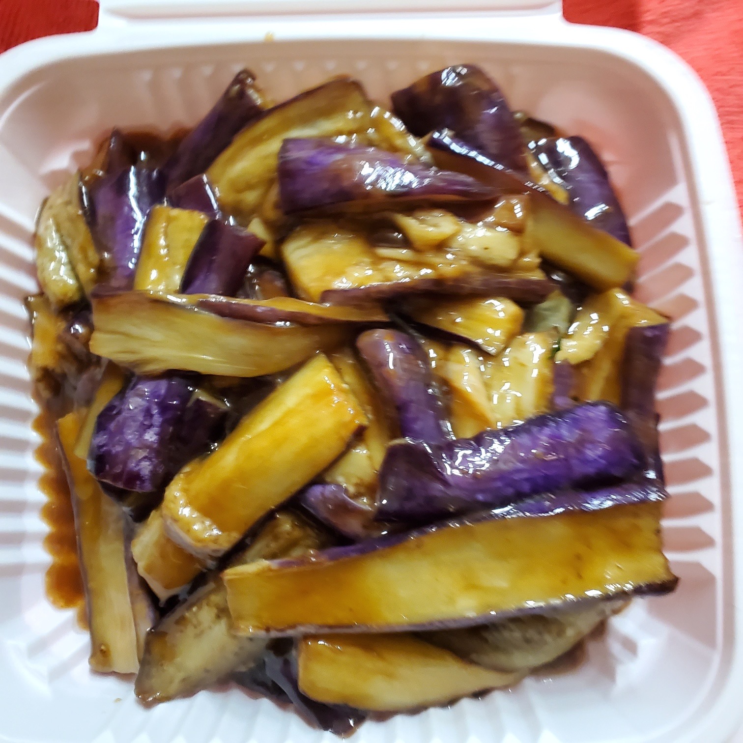 Order Braised Eggplant in Brown Sauce  food online from Sun Kwong Restaurant store, San Francisco on bringmethat.com