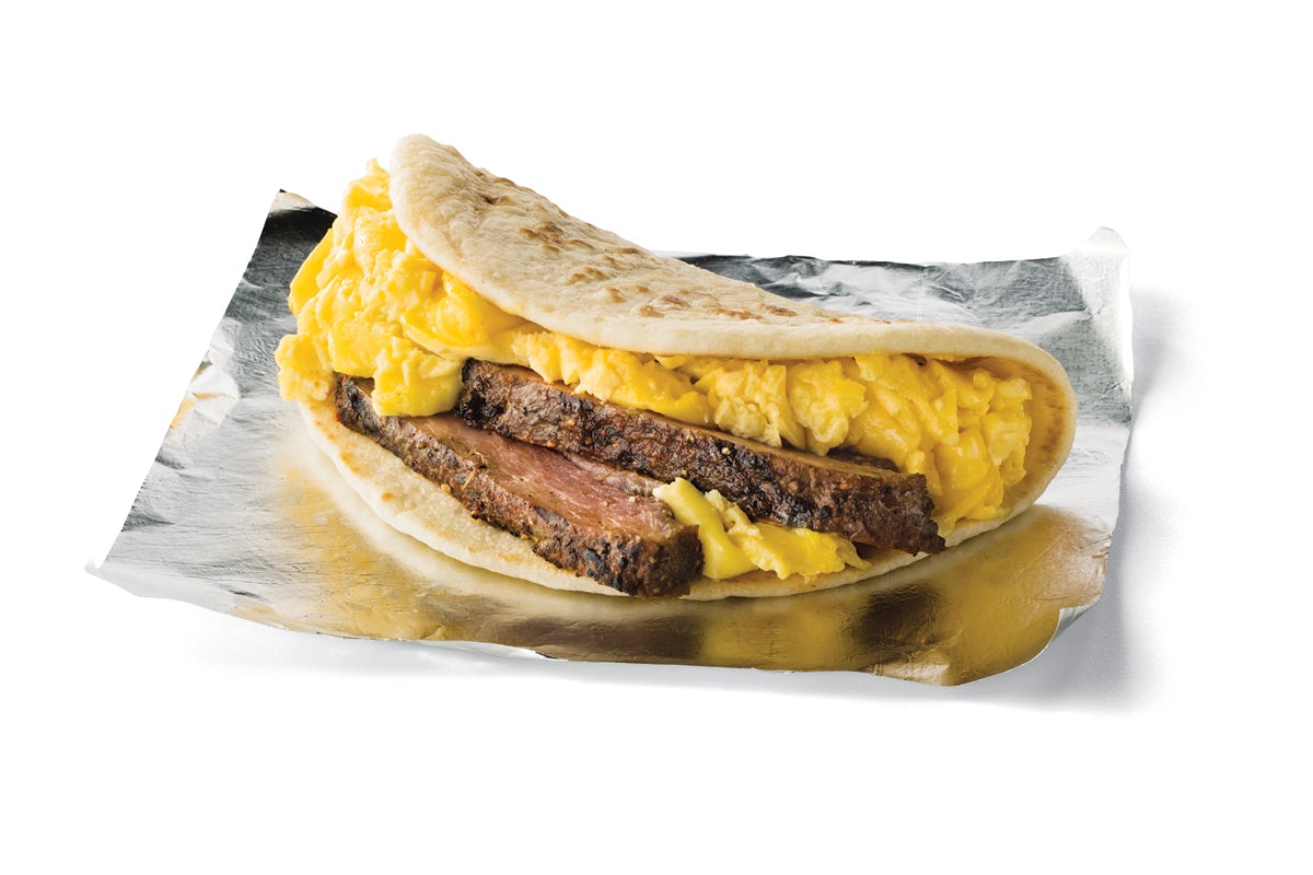 Order Steak & Egg Taco food online from Taco Cabana store, Round Rock on bringmethat.com