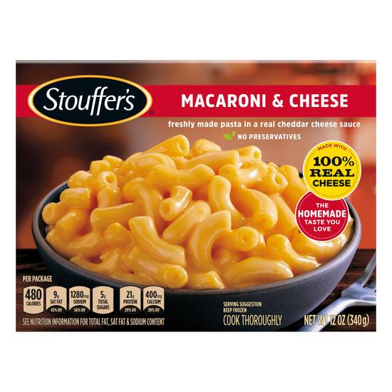 Order Stouffer's Macaroni & Cheese Frozen Meal food online from Cvs store, CORDELE on bringmethat.com