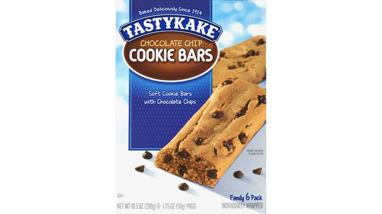 Order Tastykake Chocolate Chip Cookie Bars food online from Aldan Sunoco store, Aldan on bringmethat.com