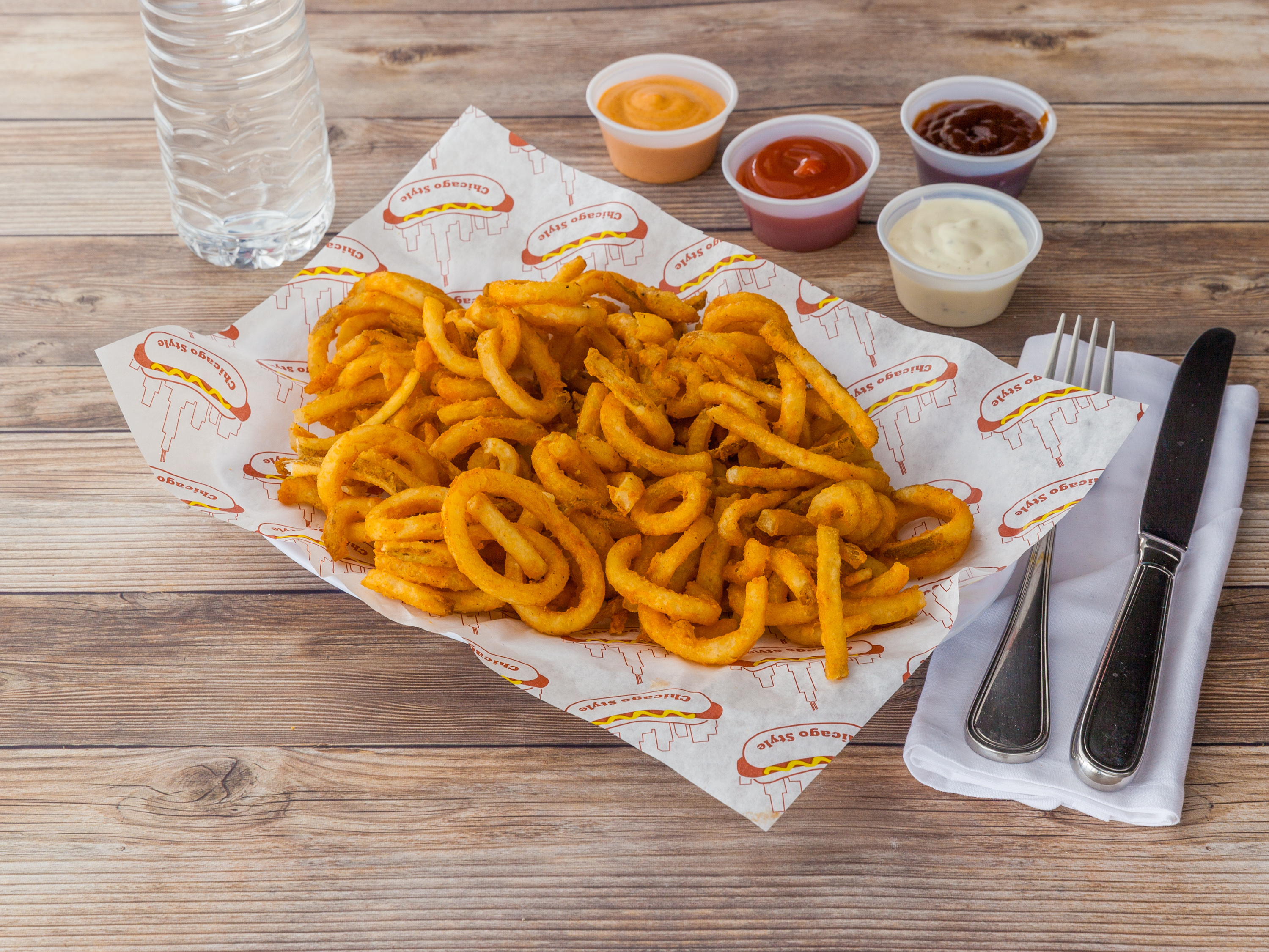 Order Curly Fries food online from The Burger Life store, Naperville on bringmethat.com