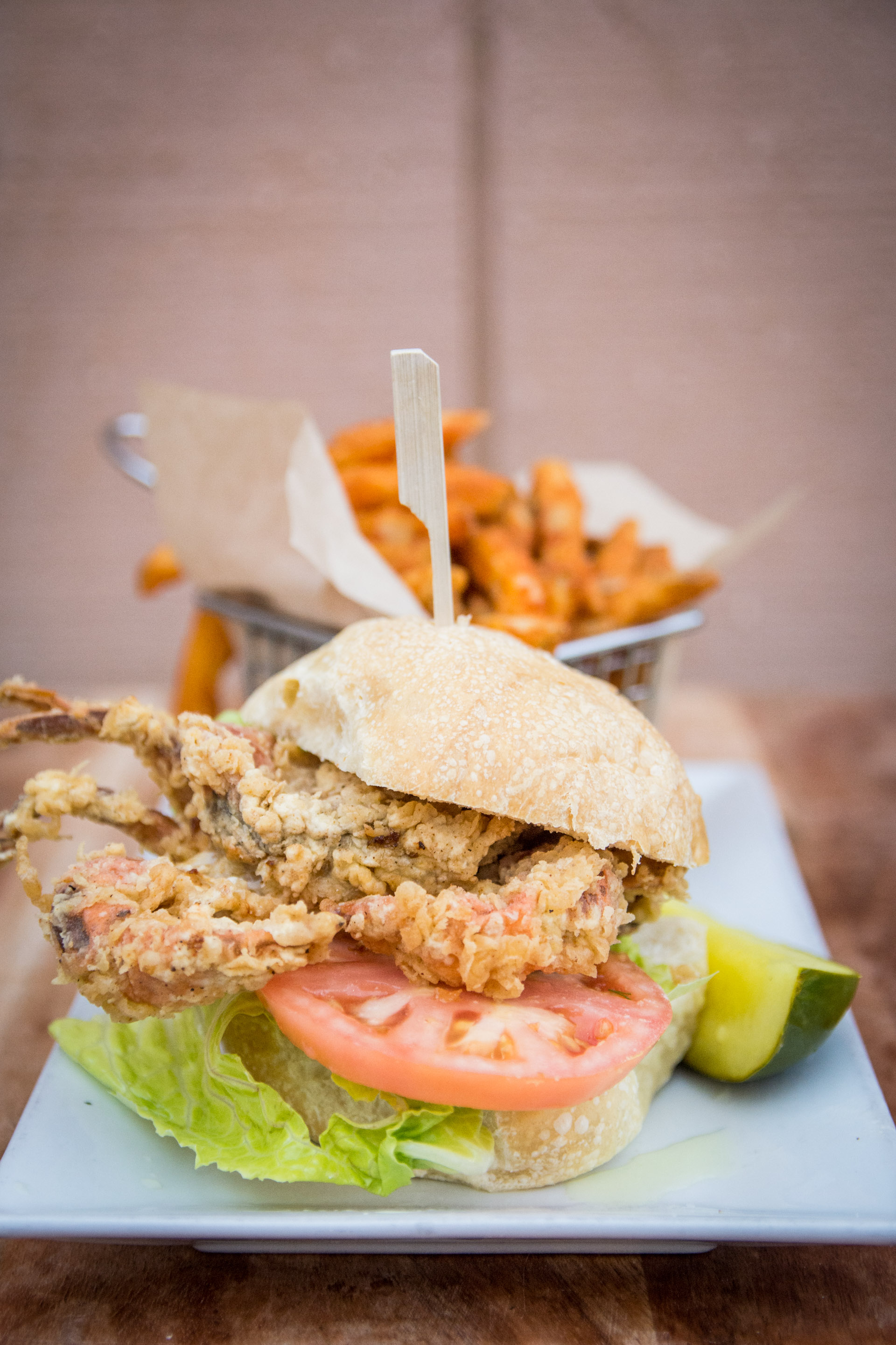 Order Fried Soft Shell Crab Sandwich food online from Olivia's store, Gettysburg on bringmethat.com