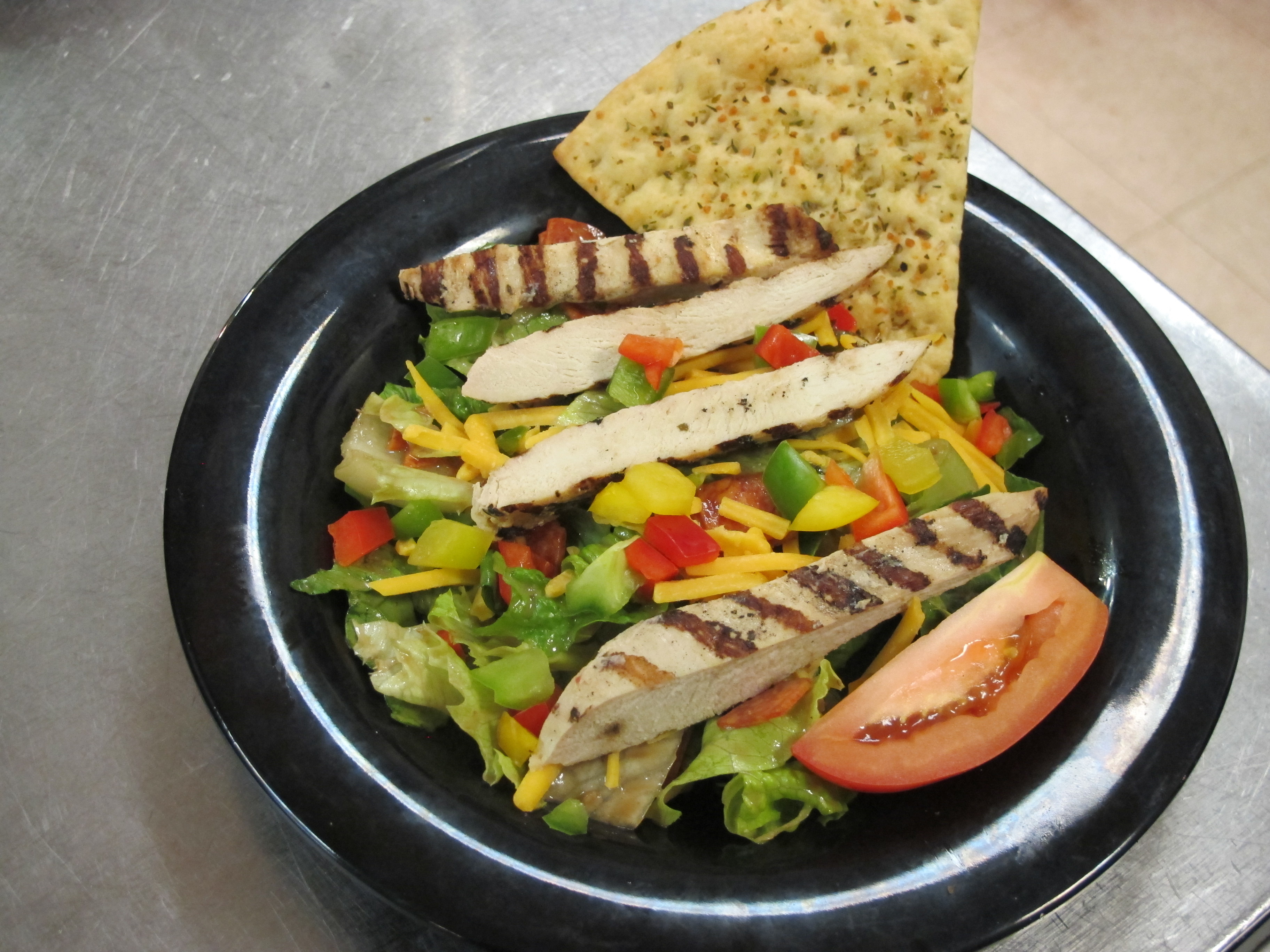Order Nick's Chicken and Cheddar Salad food online from Nick's Pizza & Pub store, Crystal Lake on bringmethat.com