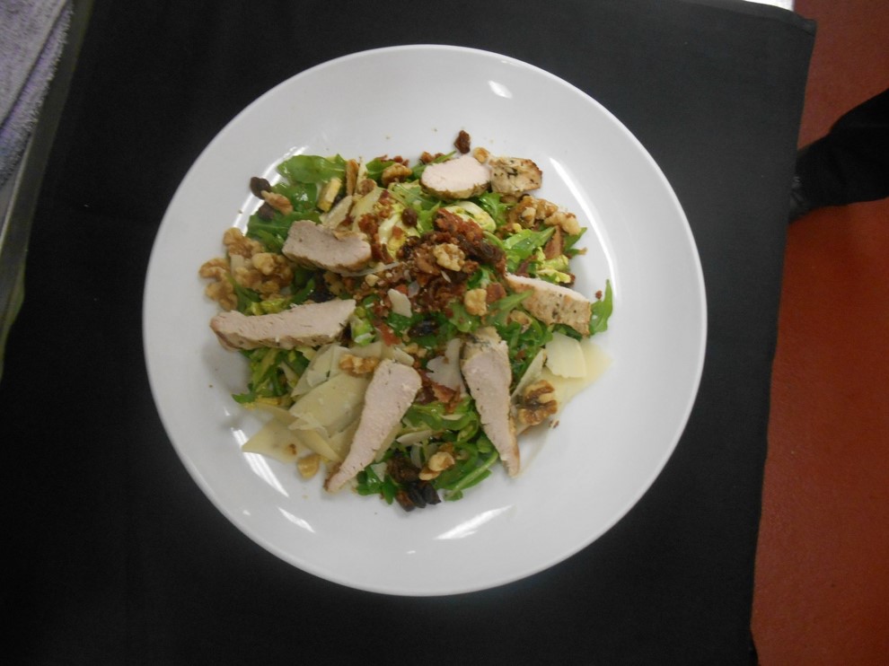 Order Shaved Brussels Sprouts Salad food online from Emmett Brewing Co. store, Palatine on bringmethat.com