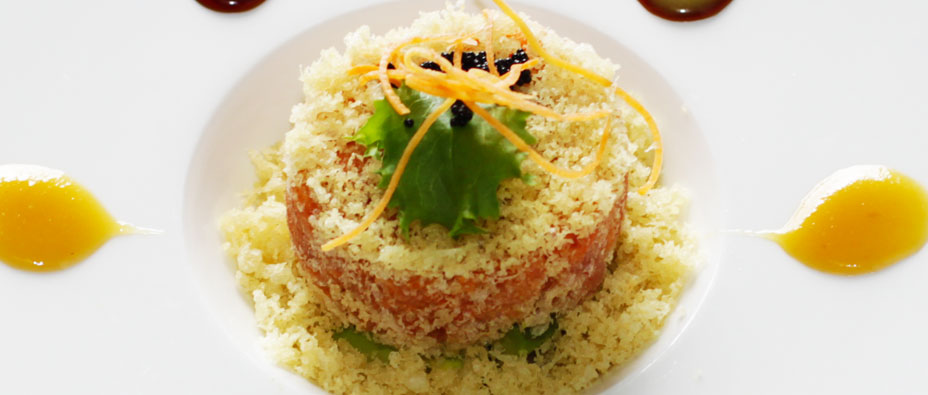 Order Spicy Tuna Tartare food online from Toki Japanese Steakhouse store, Evans on bringmethat.com