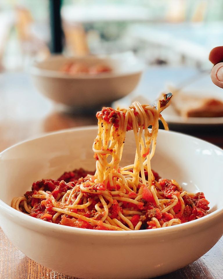Order Spaghetti with Marinara food online from Angelico Pizzeria Glover Park store, Washington on bringmethat.com