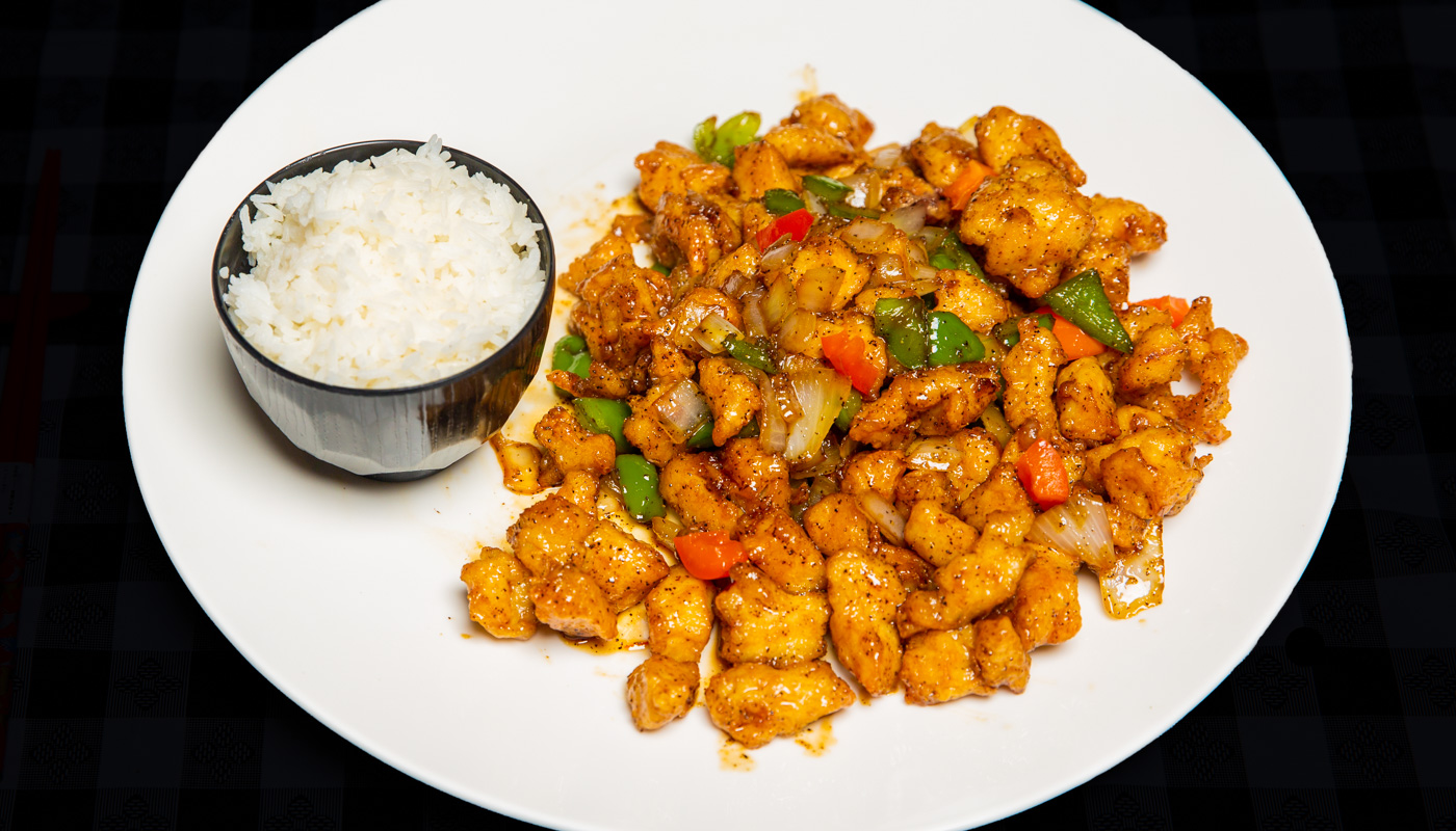 Order 3. Black Pepper Chicken food online from Wei Buffet store, Roselle Park on bringmethat.com