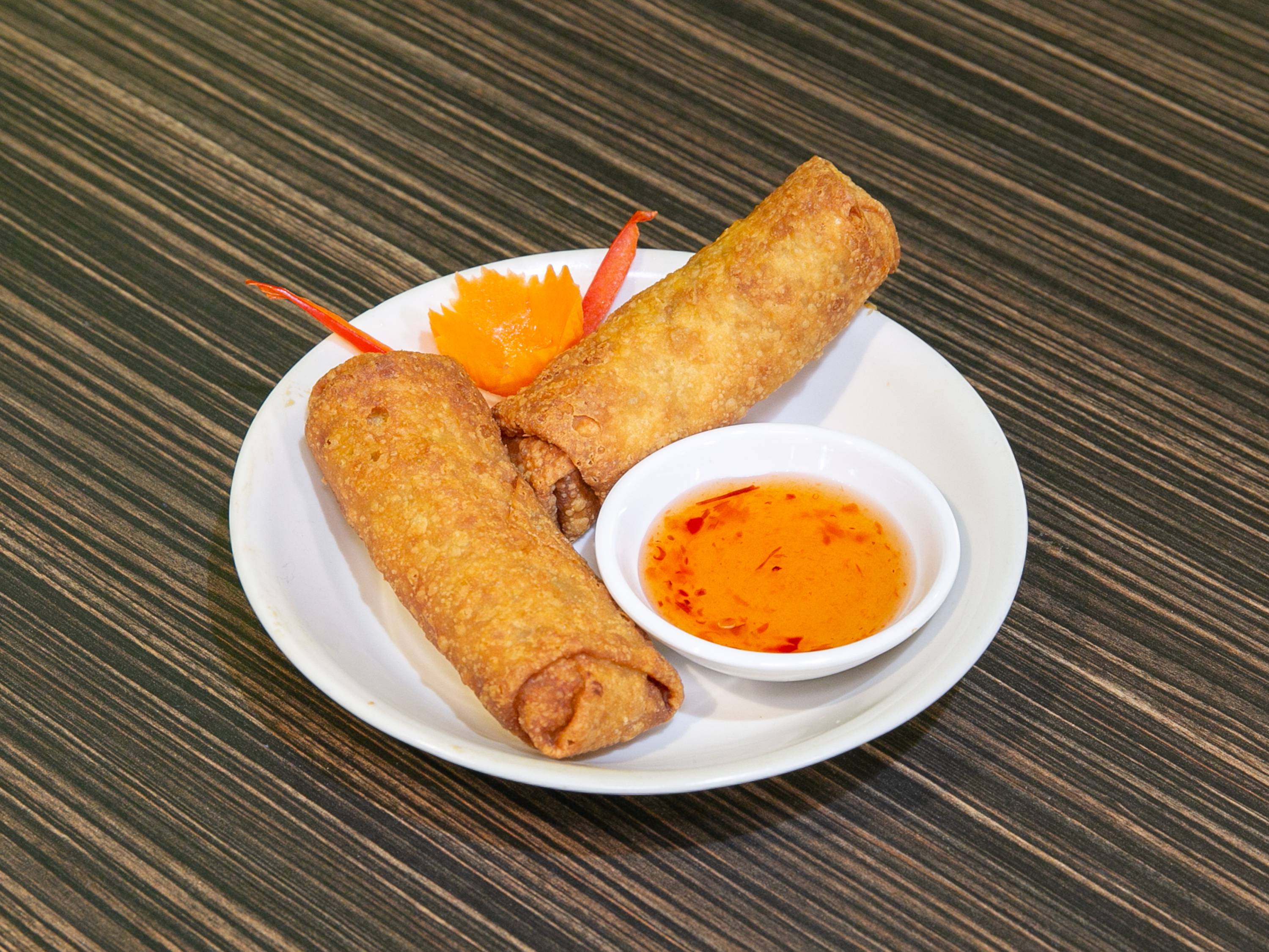 Order 2. Vegetarian Egg Rolls food online from The thai grill & noodle bar store, Chicago on bringmethat.com
