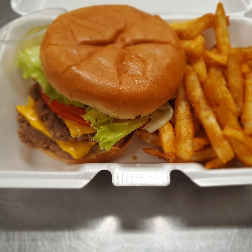 Order DBL Cheeseburger food online from Mr Charles Chicken & Fish- Cambridge store, Charlotte on bringmethat.com