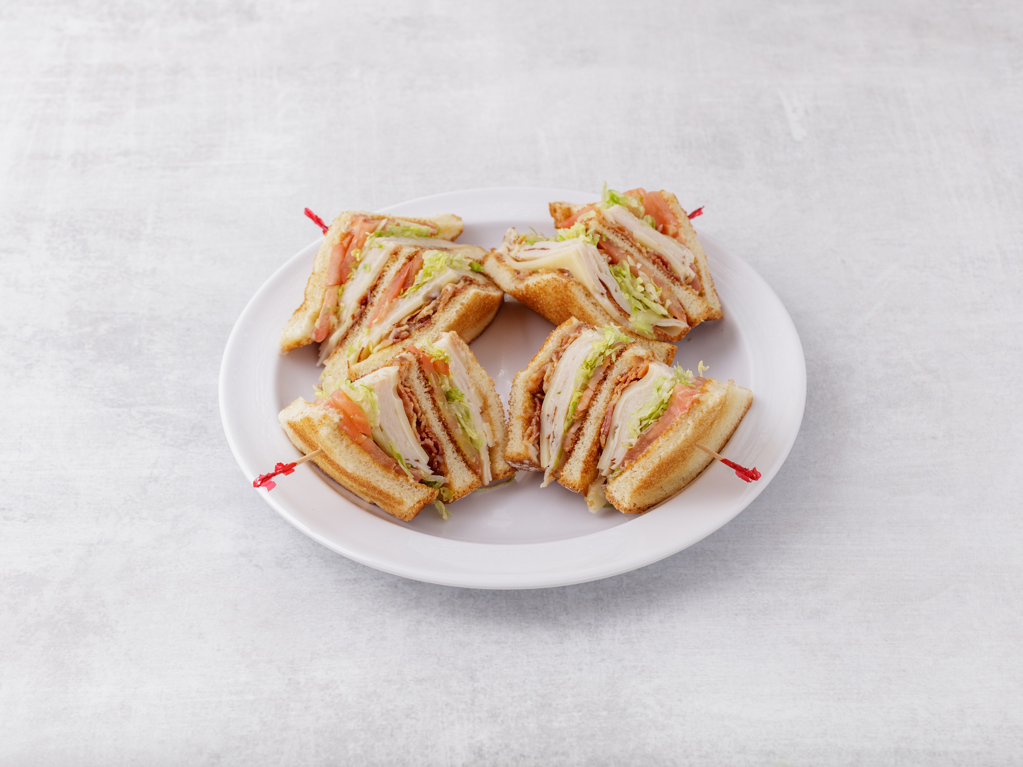 Order 15. Club Sandwich food online from Zizza Bakery Deli store, Florham Park on bringmethat.com