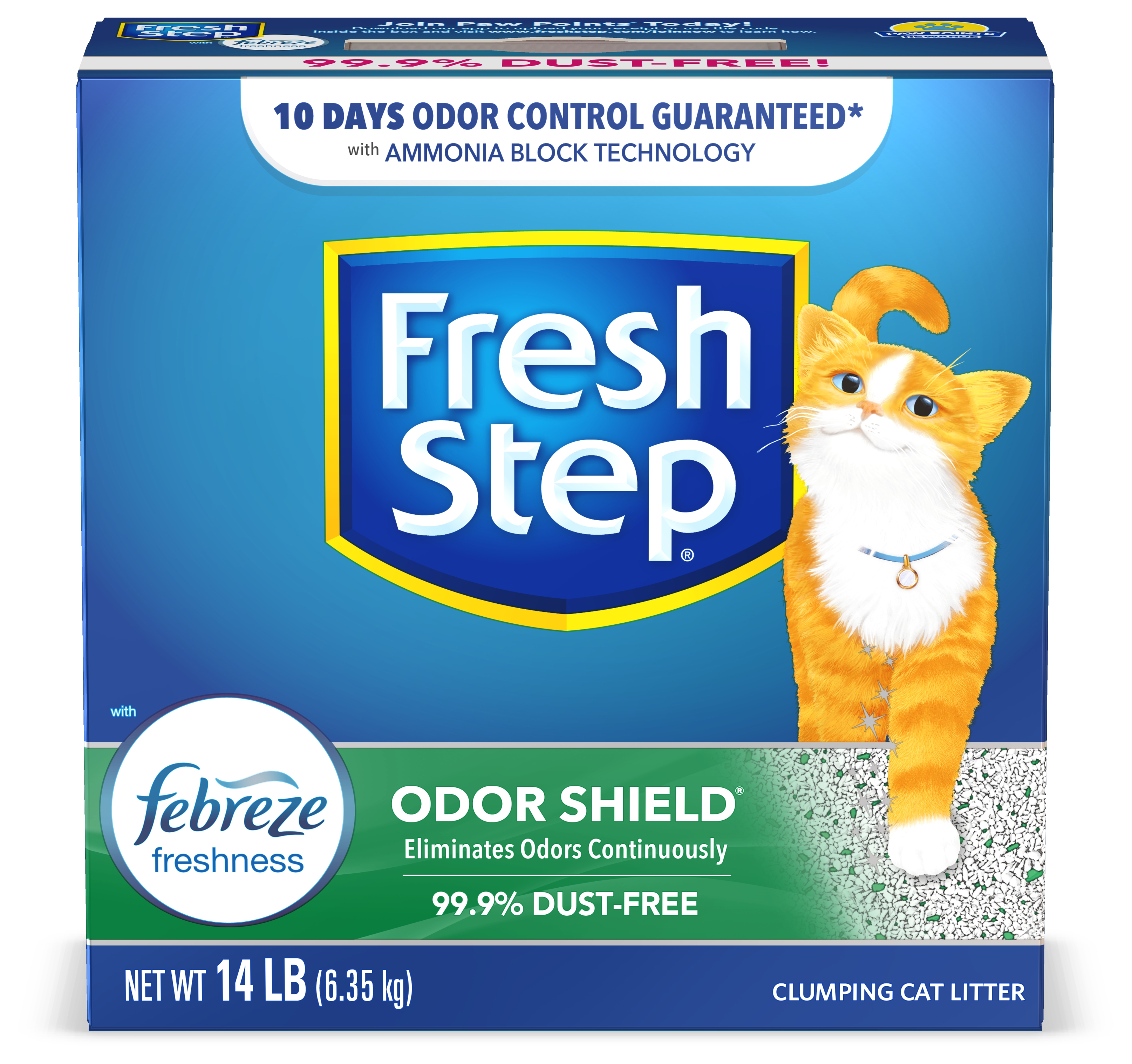 Order Fresh Step Odor Shield Clumping Cat Litter - Febreze Fresh, 14 lb food online from Rite Aid store, READING on bringmethat.com