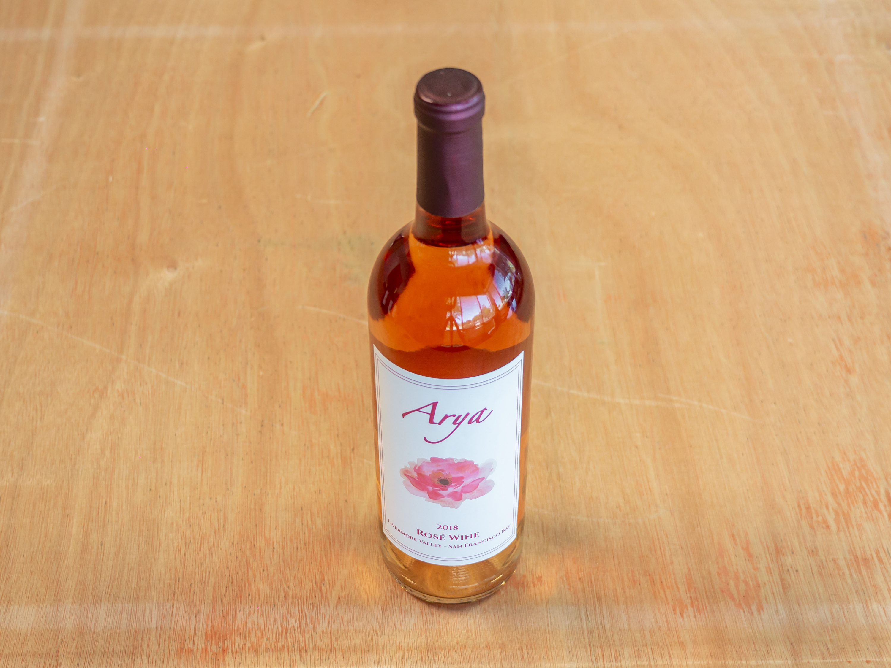 Order Arya Rose Wine, 2018, 750mL rose wine (13.5% ABV) food online from Raindrop Wine store, Livermore on bringmethat.com