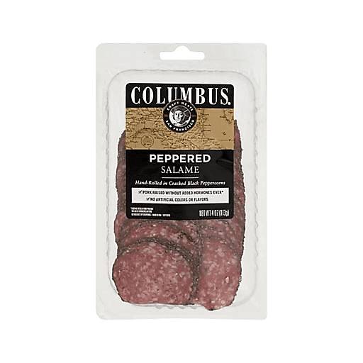 Order Columbus Sliced Pepper Salame Pack 10oz food online from Everyday Needs by Gopuff store, Roseville on bringmethat.com