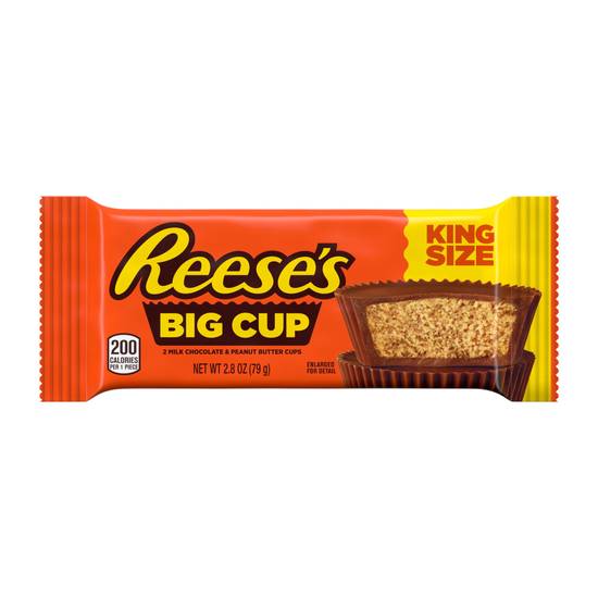 Order Reese's King Size Big Cup Peanut Butter Cups, 2.8 OZ food online from Cvs store, CENTRAL FALLS on bringmethat.com