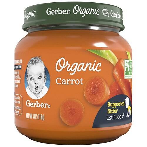 Order Gerber 1st Foods Organic Baby Food Carrot - 4.0 oz food online from Walgreens store, Rochester on bringmethat.com