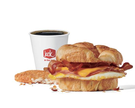 Order Supreme Croissant Combo food online from Jack In The Box store, Galveston on bringmethat.com