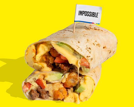 Order (V) IMPOSSIBLE™ BREAKFAST BURRITO food online from The Impossible Shop™ store, Chicago on bringmethat.com