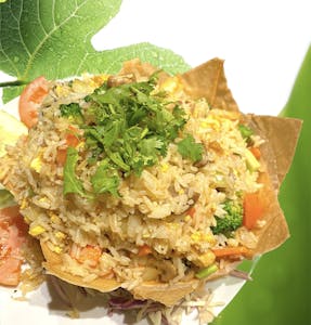 Order 70. Cơm Chiên Chay - Hidden Oasis food online from Present Restaurant store, Falls Church on bringmethat.com