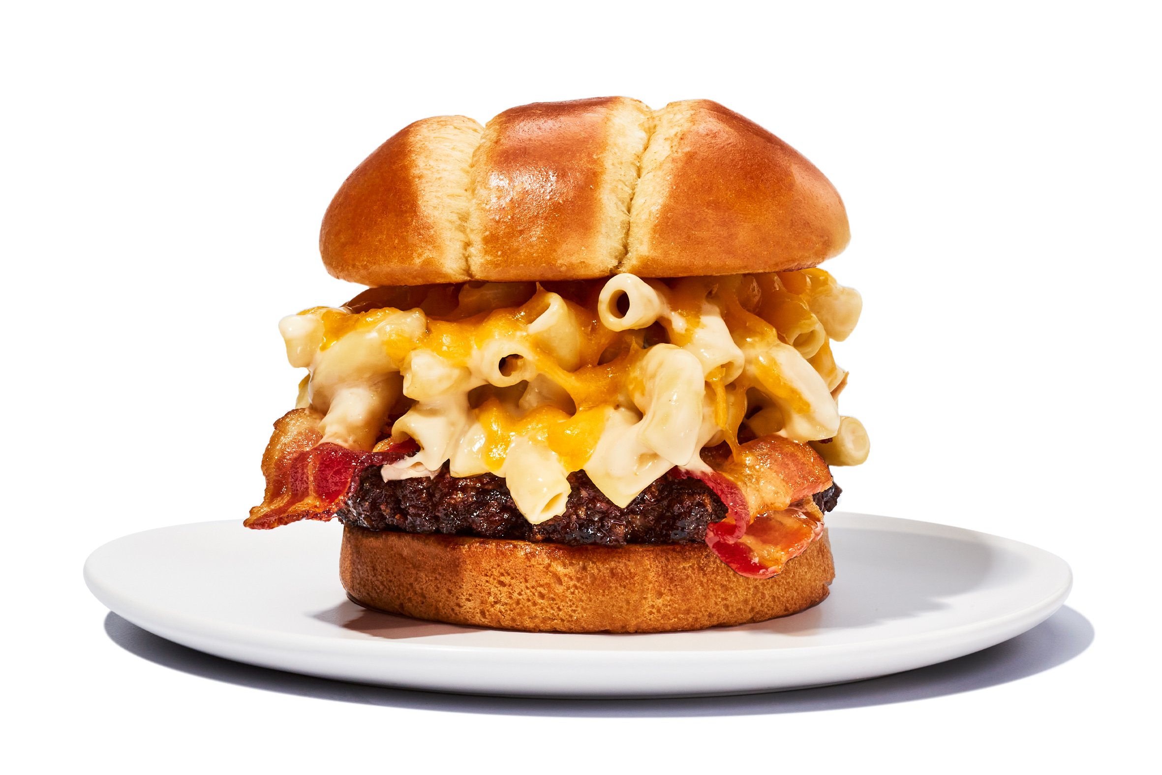 Order Bacon Mac ＆ Cheese Burger food online from Hootie's Burger Bar store, Mesa on bringmethat.com
