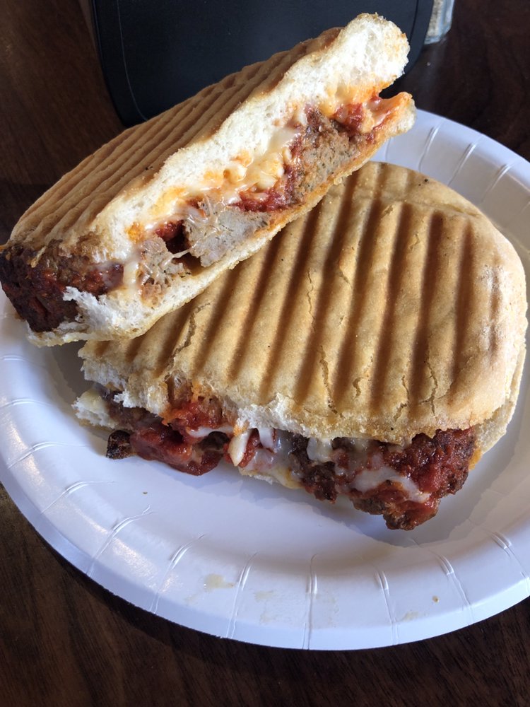 Order Meatball Grilled Cheese Panini food online from The Neighborhood Cafe store, New Haven on bringmethat.com