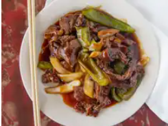 Order 97. Pepper Steak with Onions food online from Asian Buffet store, Dayton on bringmethat.com