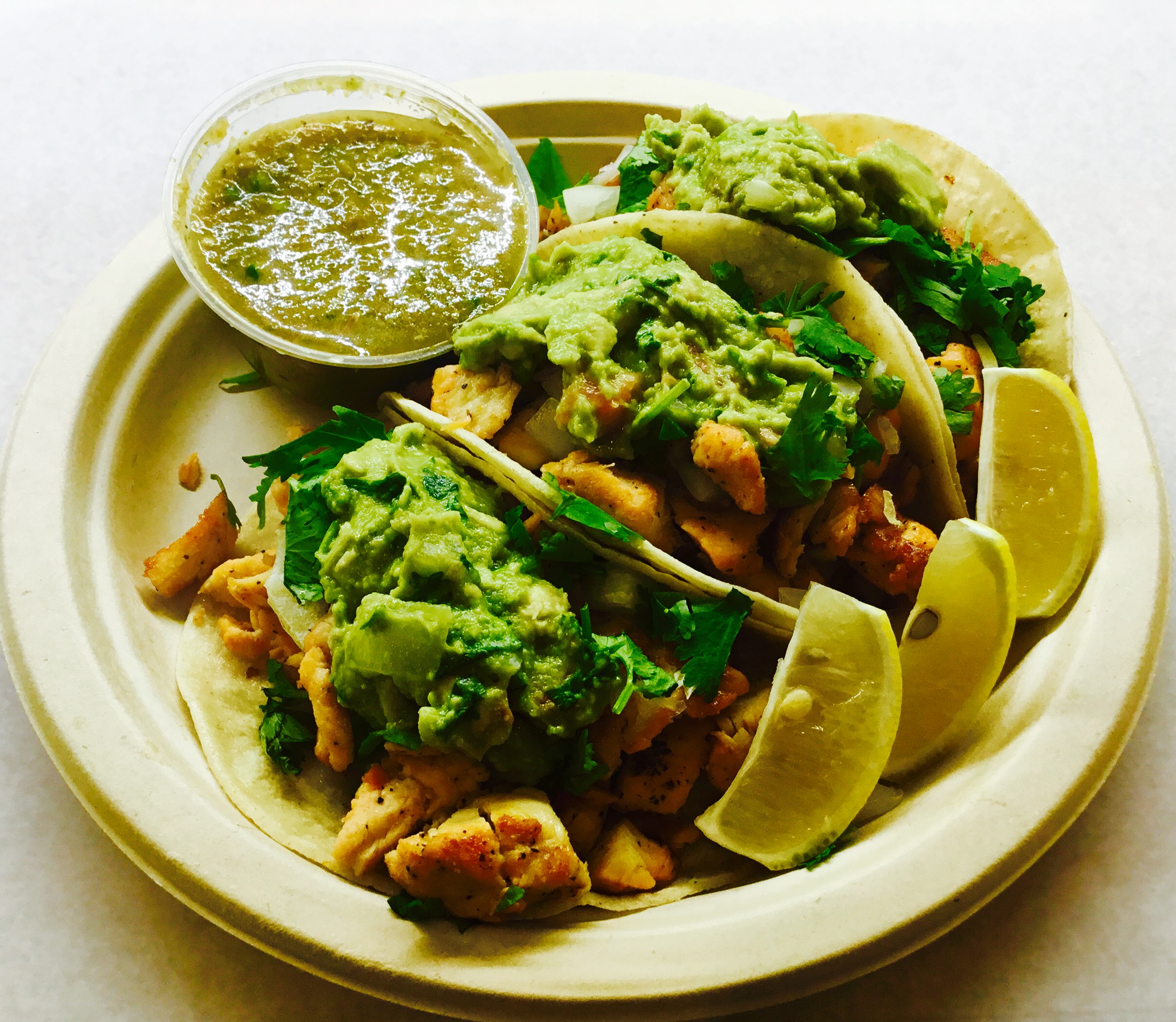 Order 2 Chicken Tacos food online from Danny's Deli store, Flushing on bringmethat.com
