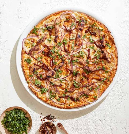 Order GLUTEN-FREE ORIGINAL BBQ CHICKEN PIZZA food online from California Pizza Kitchen store, King of Prussia on bringmethat.com
